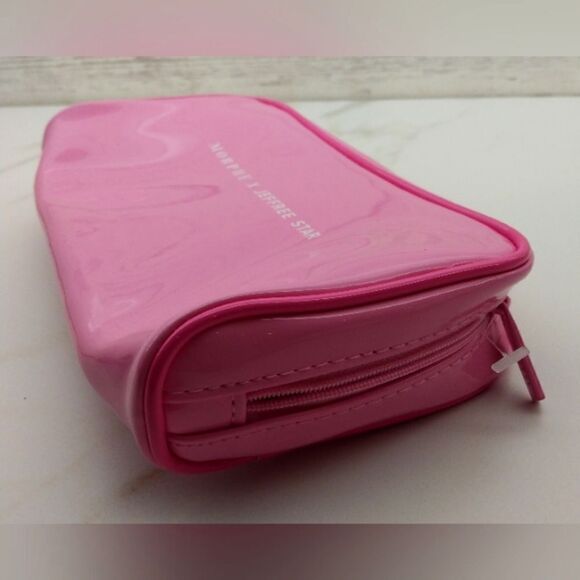 Morphe x Jeffrey Star Makeup Bag Cosmetic Case Patent Barbie Pink New - Picture 6 of 10